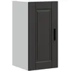 Image de vidaXL Armoire murale de cuisine Porto noir bois d'ingÃ©nierie