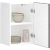 Image de vidaXL Armoire murale de cuisine Porto noir bois d'ingÃ©nierie