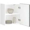 Image de vidaXL Armoires murales de cuisine 2 pcs Porto noir bois d'ingÃ©nierie