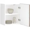 Image de Vidaxl Armoires Murales De Cuisine 2 Pcs Porto ChÃªne FumÃ©