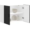 Image de vidaXL Armoire murale de cuisine Porto noir bois d'ingÃ©nierie