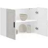Image de vidaXL Armoire murale de cuisine Porto blanc brillant bois ingÃ©nierie