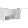 Image de vidaXL Armoire murale de cuisine Porto blanc brillant bois ingÃ©nierie