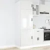 Image de vidaXL Armoire de cuisine Porto blanc brillant bois d'ingÃ©nierie