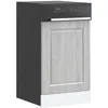 Image de vidaXL Panneau de lave-vaisselle Porto sonoma gris 45x1,5x67 cm