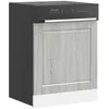 Image de vidaXL Panneau de lave-vaisselle Porto sonoma gris 60x1,5x67 cm