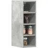 Image de vidaXL Armoire suspendue gris bÃ©ton 20x29,5x60 cm bois d'ingÃ©nierie