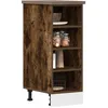 Image de Vidaxl Armoire De Plancher ChÃªne FumÃ© 30x44,5x81,5cm Bois D'ingÃ©nierie