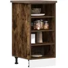 Image de Vidaxl Armoire De Plancher ChÃªne FumÃ© 40x44,5x81,5cm Bois D'ingÃ©nierie
