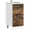 Image de Vidaxl Armoire De Plancher ChÃªne FumÃ© 40x46x81,5 Cm Bois D'ingÃ©nierie