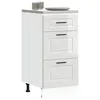 Image de vidaXL Armoire de cuisine Porto blanc brillant bois ingÃ©nierie