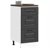 Image de vidaXL Armoire de cuisine Kalmar noir bois d'ingÃ©nierie
