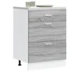 Image de vidaXL Armoire de cuisine sonoma gris bois d'ingÃ©nierie