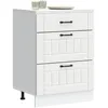 Image de vidaXL Armoire de cuisine Lucca blanc bois d'ingÃ©nierie