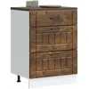 Image de vidaXL Armoire de cuisine Lucca chÃªne fumÃ© bois ingÃ©nierie