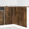 Image de vidaXL Meuble bas du lavabo chÃªne fumÃ© bois d'ingÃ©nierie