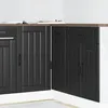 Image de vidaXL Meuble de base de lavabo Lucca noir bois d'ingÃ©nierie