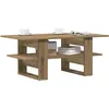 Image de vidaXL Table basse chÃªne artisanal 102x55x42 cm bois d'ingÃ©nierie