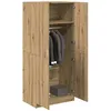 Image de vidaXL Garde-robe chÃªne artisanal 80x52x180 cm bois d'ingÃ©nierie