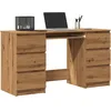Image de vidaXL Bureau chÃªne artisanal 140x50x77 cm bois d'ingÃ©nierie