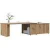 Image de vidaXL Table basse chÃªne artisanal 150x50x35 cm bois d'ingÃ©nierie