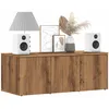 Image de vidaXL Meuble TV chÃªne artisanal 80x34x30 cm bois d'ingÃ©nierie
