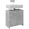 Image de vidaXL Armoire lavabo de salle de bain gris bÃ©ton 60x33x60 cm