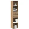 Image de vidaXL BibliothÃ¨que chÃªne artisanal 36x30x171 cm bois d'ingÃ©nierie