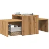 Image de vidaXL Table basse chÃªne artisanal 100x48x40 cm bois d'ingÃ©nierie