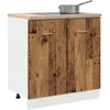 Image de Vidaxl Armoire De Plancher D'Ã©vier Vieux Bois 80x46x81,5 Cm
