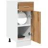 Image de Vidaxl Armoire De Plancher Ã Tiroir ChÃªne Artisanal 30x46x81,5 Cm