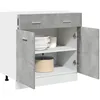 Image de vidaXL Armoire de plancher Ã  tiroir Gris bÃ©ton 80x46x81,5 cm AgglomÃ©rÃ©