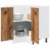 Image de Vidaxl Armoire De Cuisine Vieux Bois 75,5x75,5x81,5 Cm Bois IngÃ©nierie