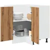Image de Vidaxl Armoire De Cuisine ChÃªne Artisanal 75,5x75,5x81,5 Cm