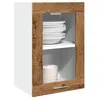 Image de vidaXL Armoire en verre suspendue vieux bois 40x31x60 cm