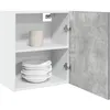 Image de vidaXL Armoire suspendue Gris bÃ©ton 50x31x60 cm AgglomÃ©rÃ©