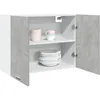 Image de vidaXL Armoire suspendue Gris bÃ©ton 80x31x60 cm AgglomÃ©rÃ©