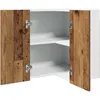 Image de vidaXL Armoire d'angle suspendue vieux bois 57x57x60cm bois ingÃ©nierie