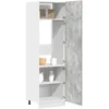 Image de vidaXL Armoire de rÃ©frigÃ©rateur Gris bÃ©ton 60x57x207 cm AgglomÃ©rÃ©