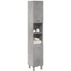 Image de vidaXL Armoire de salle de bain Gris bÃ©ton 30x30x179 cm AgglomÃ©rÃ©