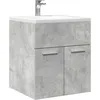 Image de vidaXL Armoire de lavabo de salle de bain gris bÃ©ton 41x38,5x46 cm