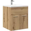 Image de vidaXL Armoire lavabo de salle de bain chÃªne artisanal bois ingÃ©nierie