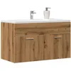 Image de vidaXL Armoire lavabo de salle de bain chÃªne artisanal bois ingÃ©nierie