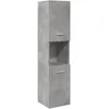 Image de vidaXL Armoire de salle de bain suspendue gris bÃ©ton bois d'ingÃ©nierie