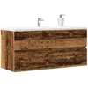 Image de Vidaxl Armoire Lavabo Vieux Bois 100x38,5x45 Cm Bois D'ingÃ©nierie