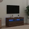 Image de vidaXL Meuble TV avec lumiÃ¨res LED chÃªne artisanal bois d'ingÃ©nierie