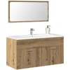 Image de vidaXL Armoire de salle de bain avec miroir chÃªne artisanal