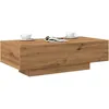 Image de Vidaxl Table Basse ChÃªne Artisanal 100x49,5x31 Cm Bois D'ingÃ©nierie