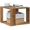 Image de vidaXL Table basse chÃªne artisanal 40x40x30 cm bois d'ingÃ©nierie