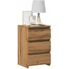 Image de Vidaxl Table De Chevet ChÃªne Artisanal 40x35x62,5 Cm Bois D'ingÃ©nierie